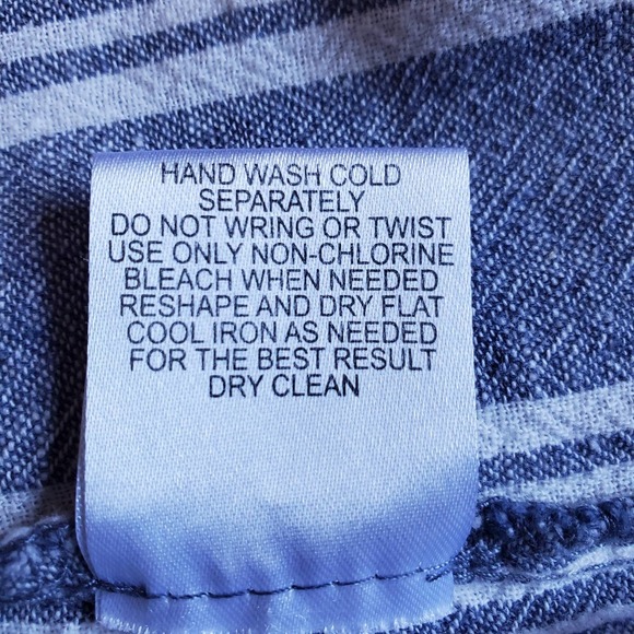 UPCYCLED Upscaled Boho‎ Beach Themed Cotton Linen Capris Size Small Bloomers - Picture 12 of 14